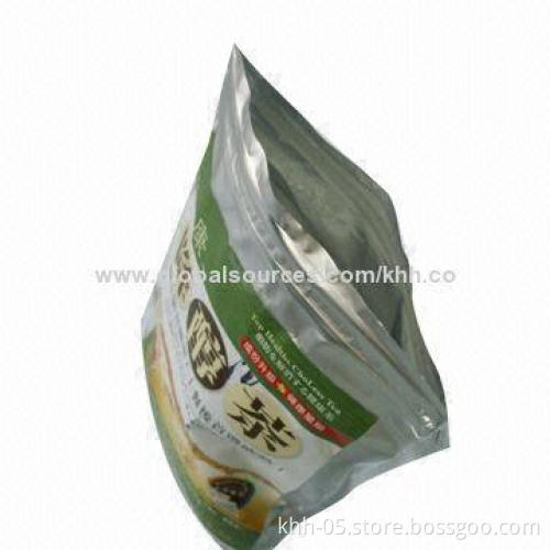 Aluminum foil zip lock bag, customized sizes and printing are accepted